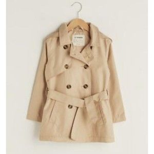 Cherokee Girls Trench Rain Coat Size Large 10/12